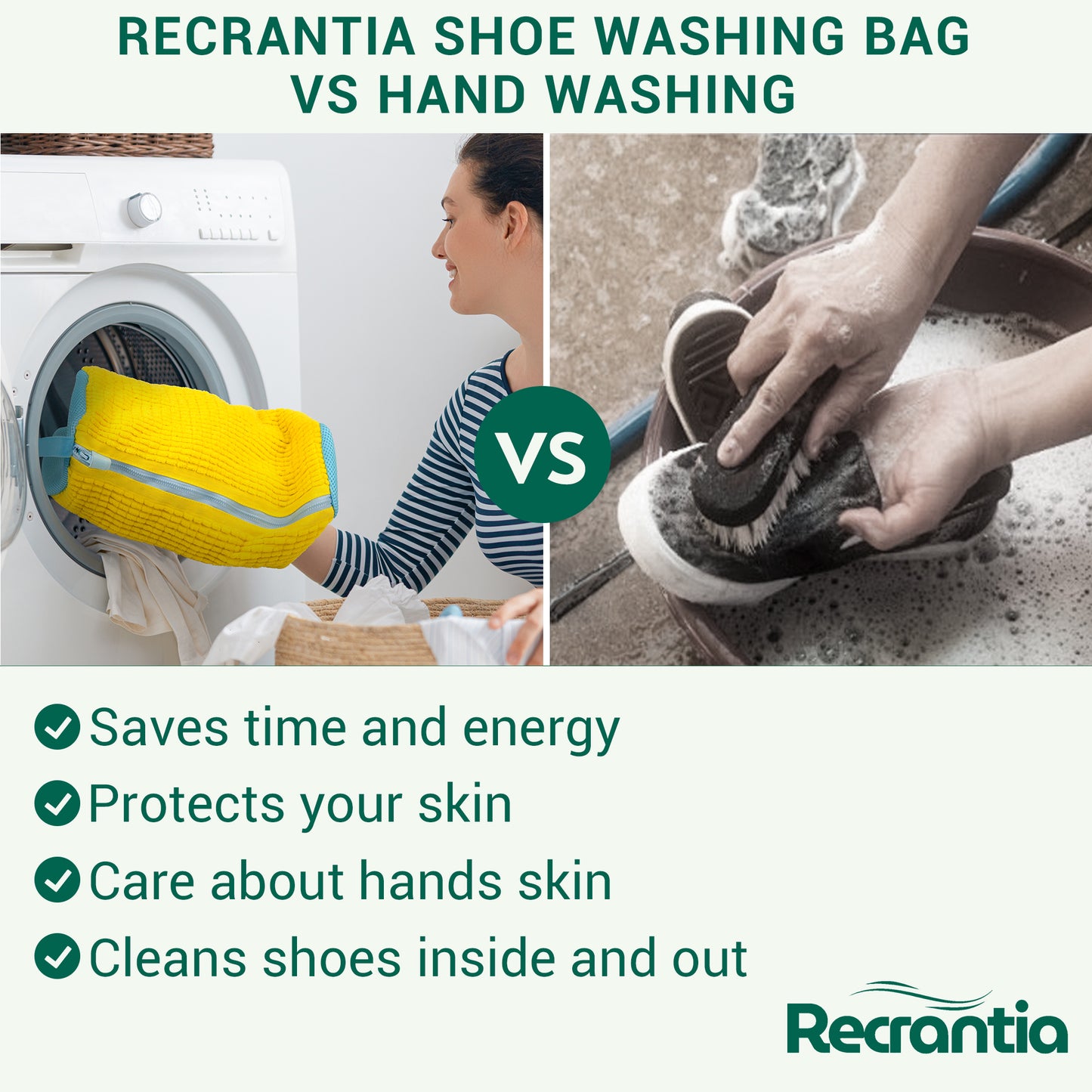 Shoe washing machine bag (Set of 2 pcs)